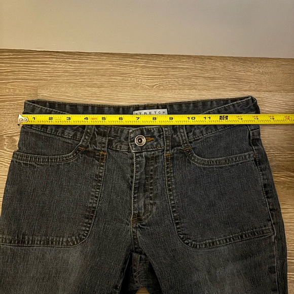 VINTAGE Y2K Gap Bootcut Jeans Low Rise Dark Faded Wash Pockets - Picture 3 of 8